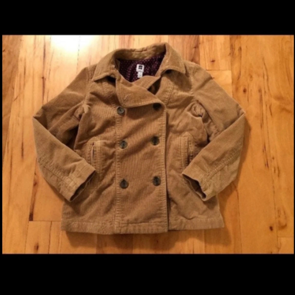 GAP Brown Corduroy Peacoat